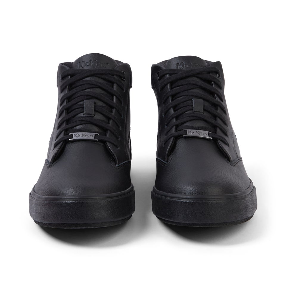 Adult Unisex Tovni Tumble Hi Leather Black