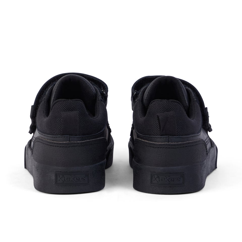 Junior Boys Tovni Scuff Lo Leather Black