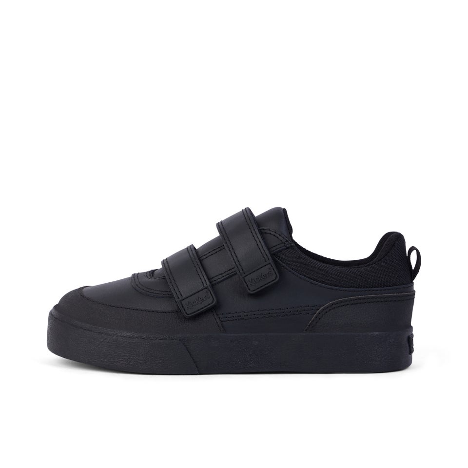 Junior Boys Tovni Scuff Lo Leather Black
