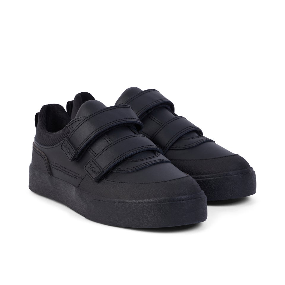 Junior Boys Tovni Scuff Lo Leather Black