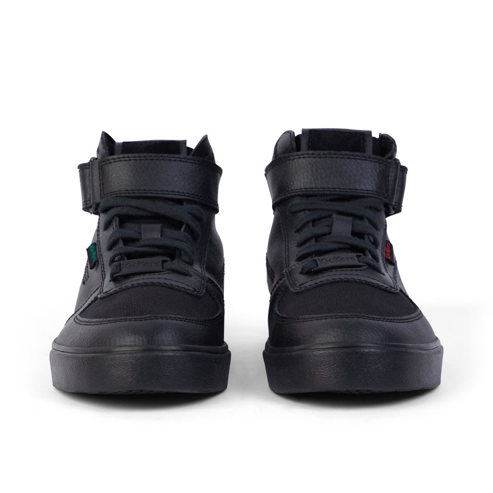 Youth Unisex Tovni Hi Mix Mesh Leather Black