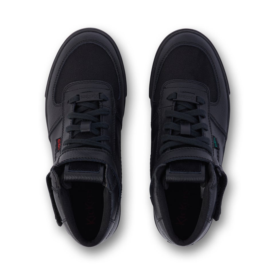 Youth Unisex Tovni Hi Mix Mesh Leather Black