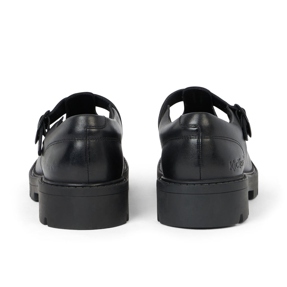 Adult Womens Kori T Bar Leather Black