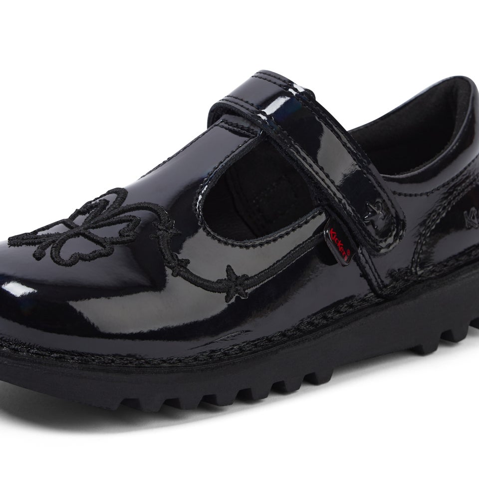 Infant Girls Kick T Stardust Patent Leather Black