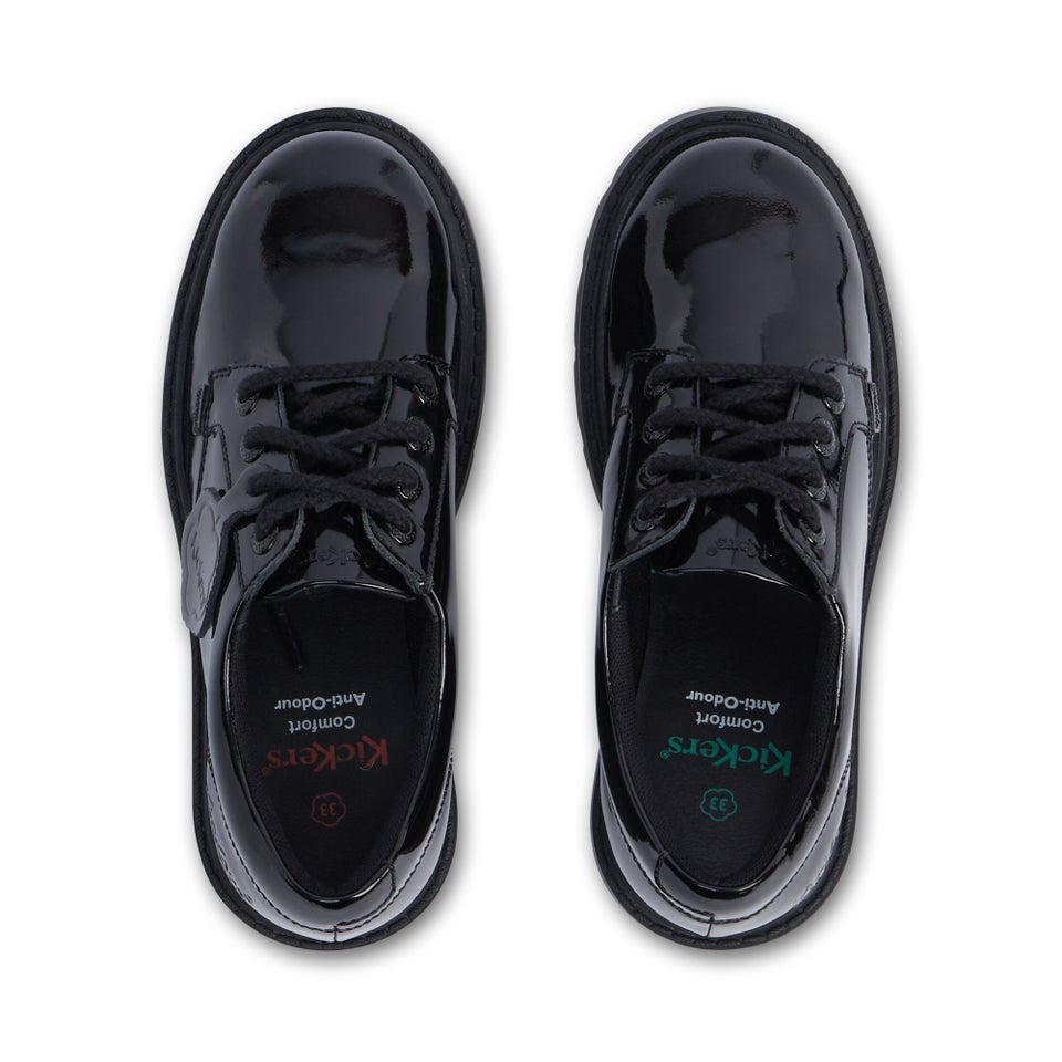 Junior Girls Kori Lace Patent Leather Black