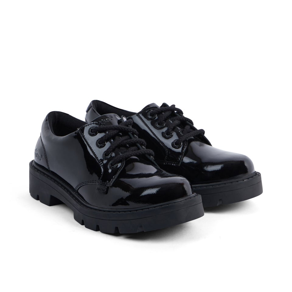 Junior Girls Kori Lace Patent Leather Black