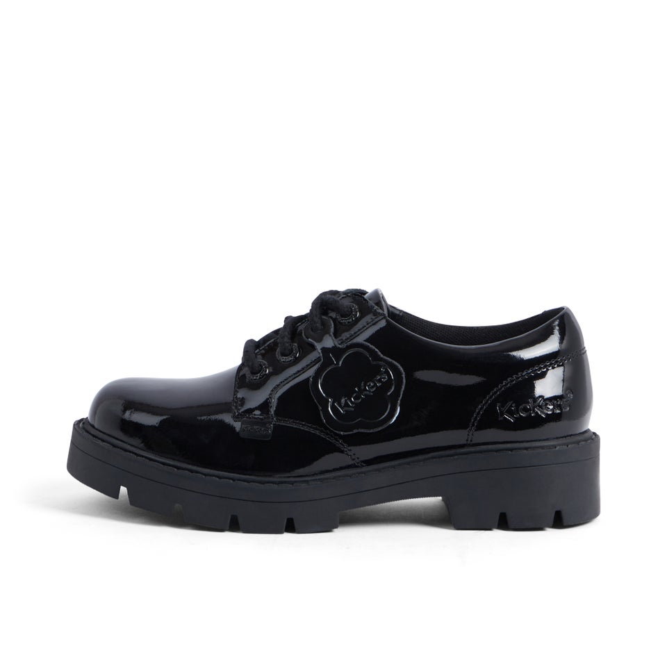 Junior Girls Kori Lace Patent Leather Black