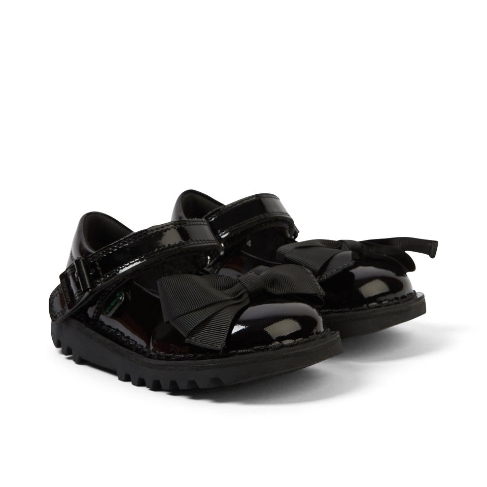 Infant Girls Kick Mj Bow Patent Leather Black
