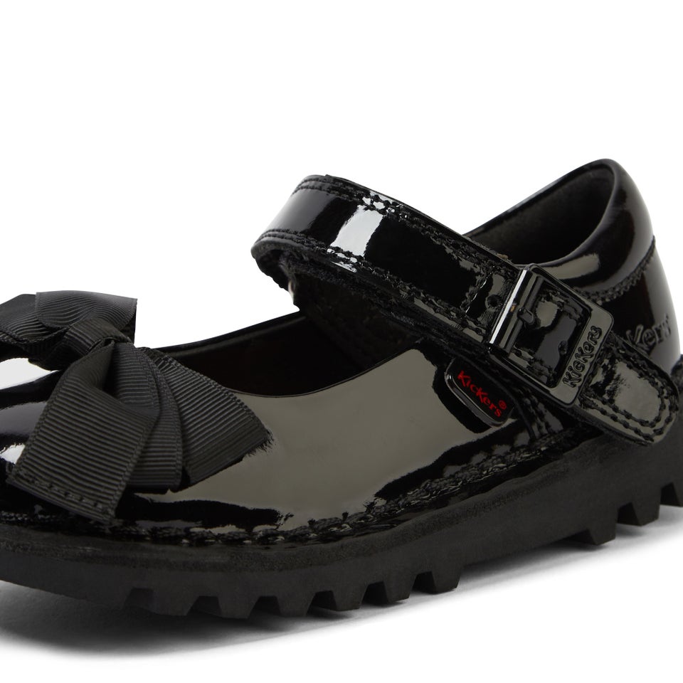 Infant Girls Kick Mj Bow Patent Leather Black