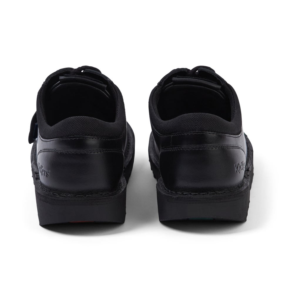 Youth Unisex Kick Lo Mix Mesh Leather Black