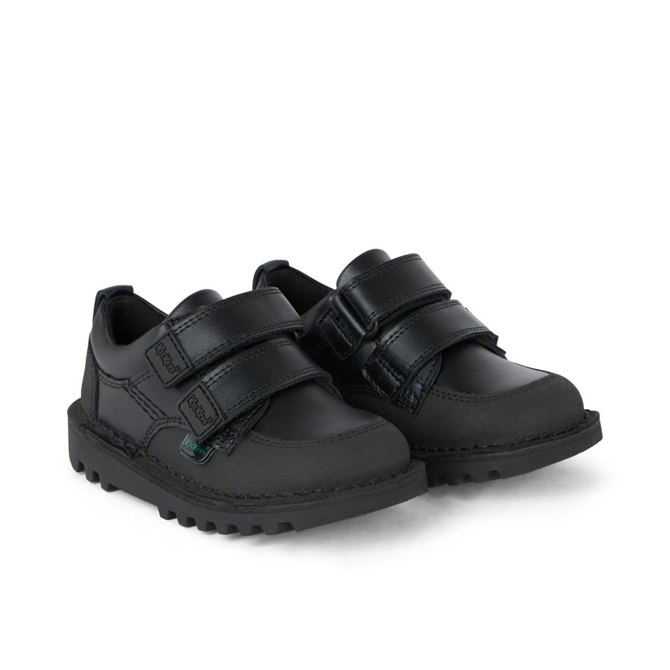 Infant Boys Kick Scuff Twin Leather Black