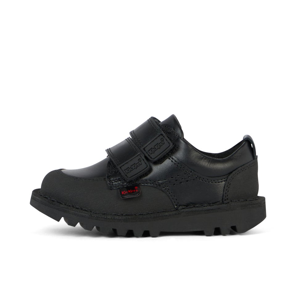 Infant Boys Kick Scuff Twin Leather Black