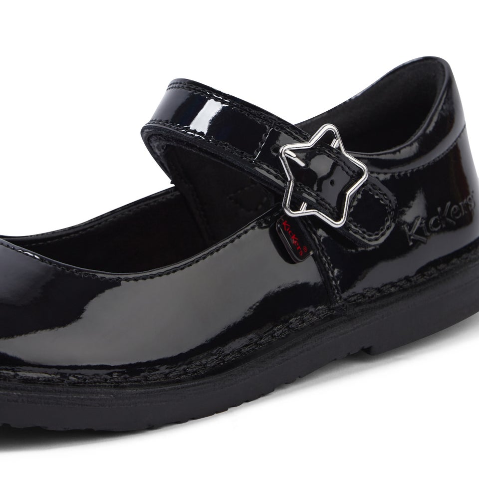Junior Girls Adlar Mj Stardust Patent Leather Black