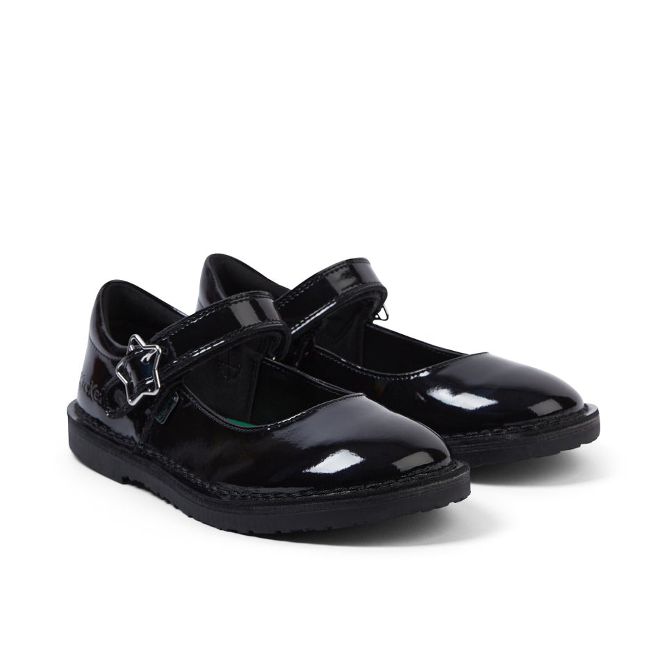 Junior Girls Adlar Mj Stardust Patent Leather Black