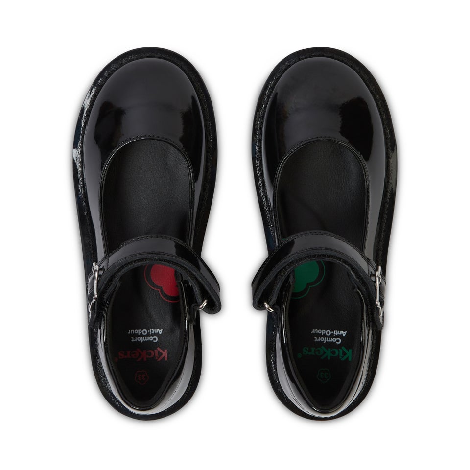 Junior Girls Adlar Mj Stardust Patent Leather Black