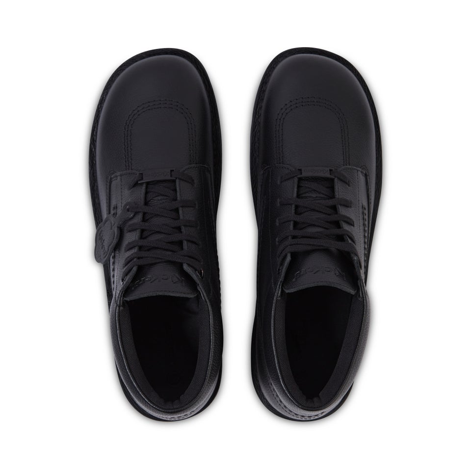 Adult Unisex Kick Boot Tumble Leather Black