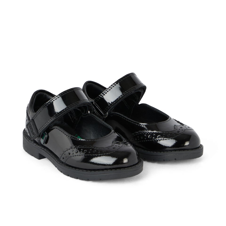 Infant Girls Lachly Mj Brogue Patent Leather Black