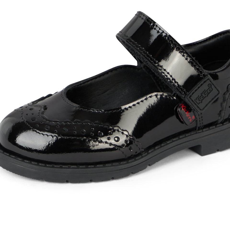 Infant Girls Lachly Mj Brogue Patent Leather Black