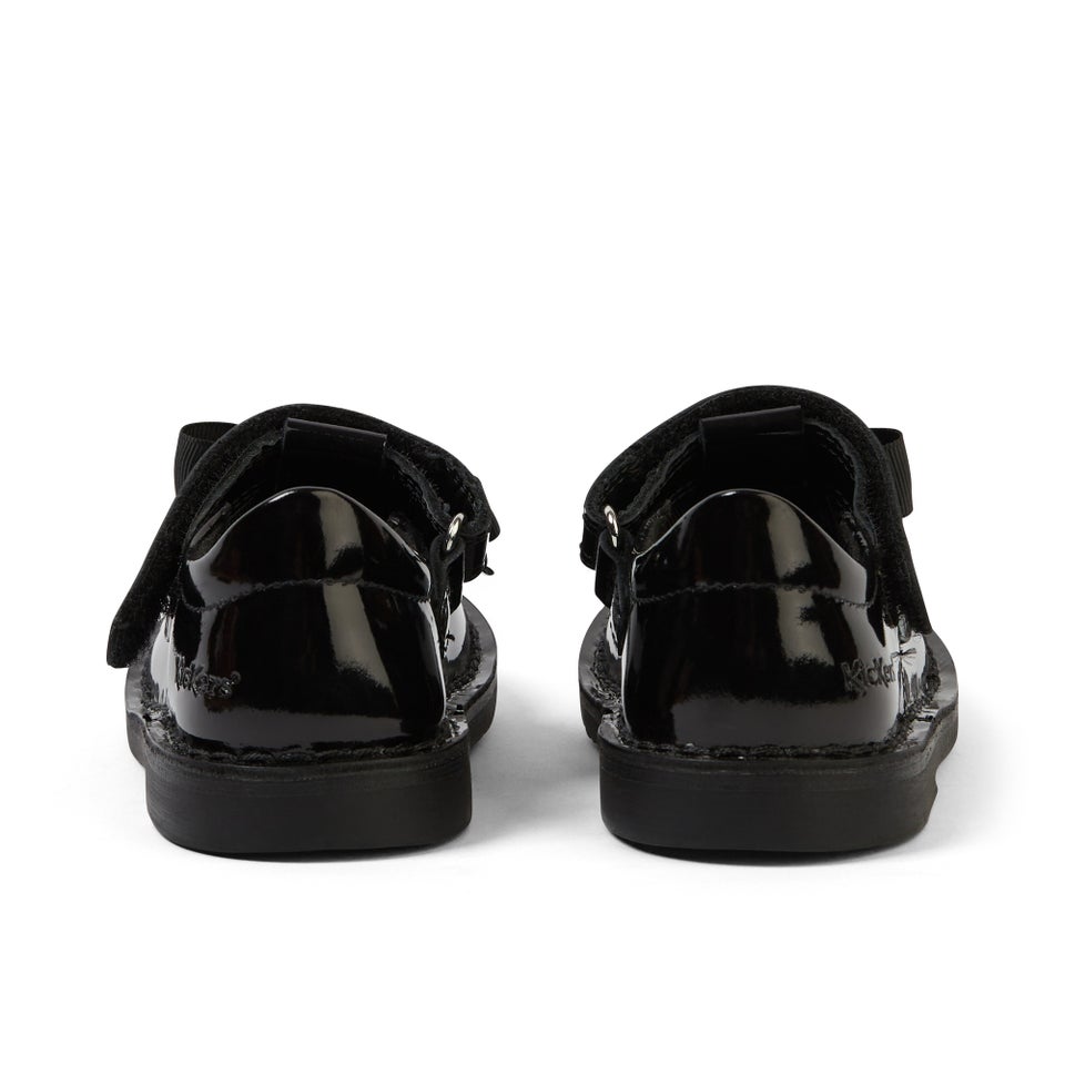 Infant Girls Adlar T Bar Bow Patent Leather Black