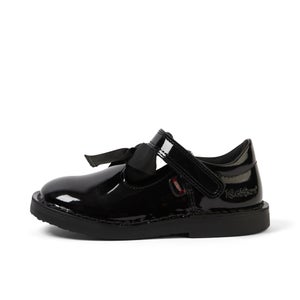 Infant Girls Adlar T Bar Bow Patent Leather Black