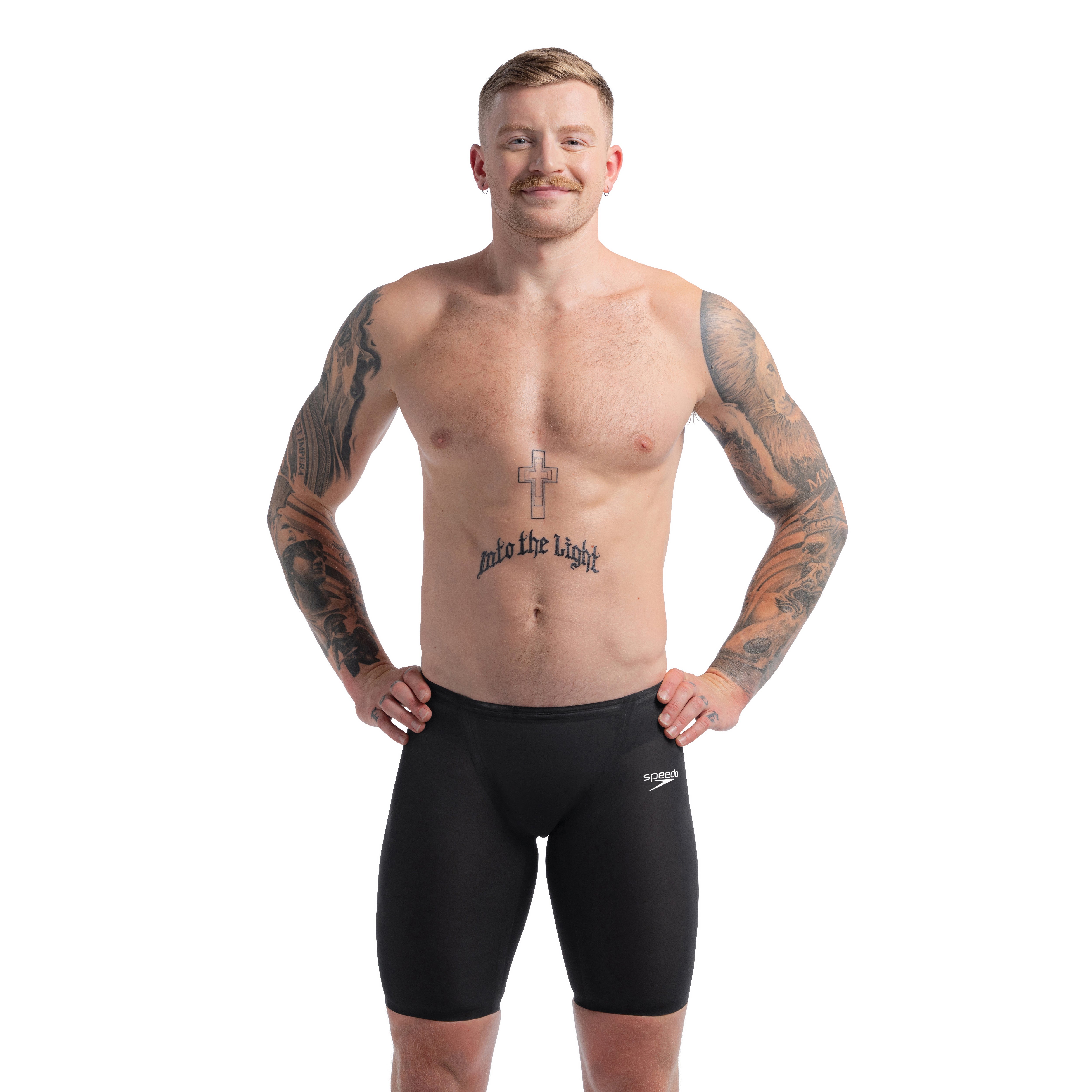 Men's Fastskin LZR Valor 2.0 High Waist Jammer Black | Speedo USA