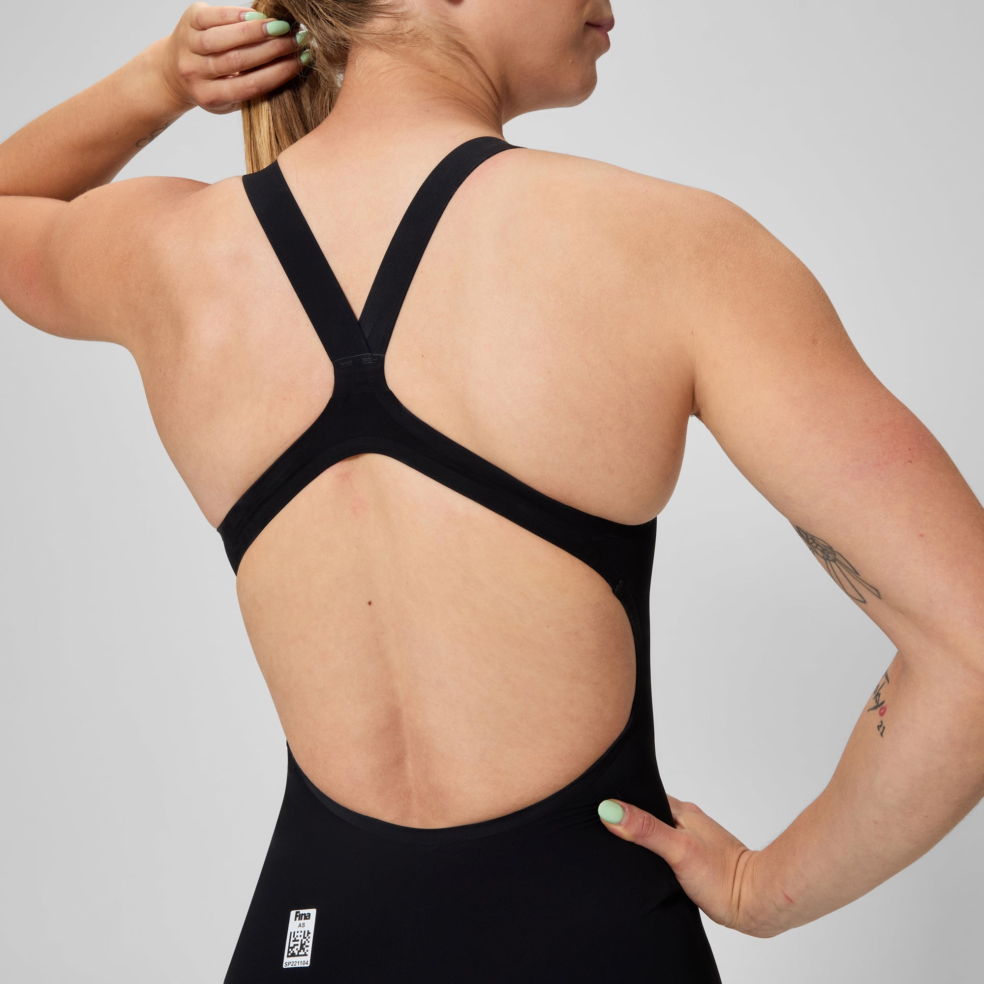 Women's Fastskin LZR Pure Valor 2.0 Openback Kneeskin Black