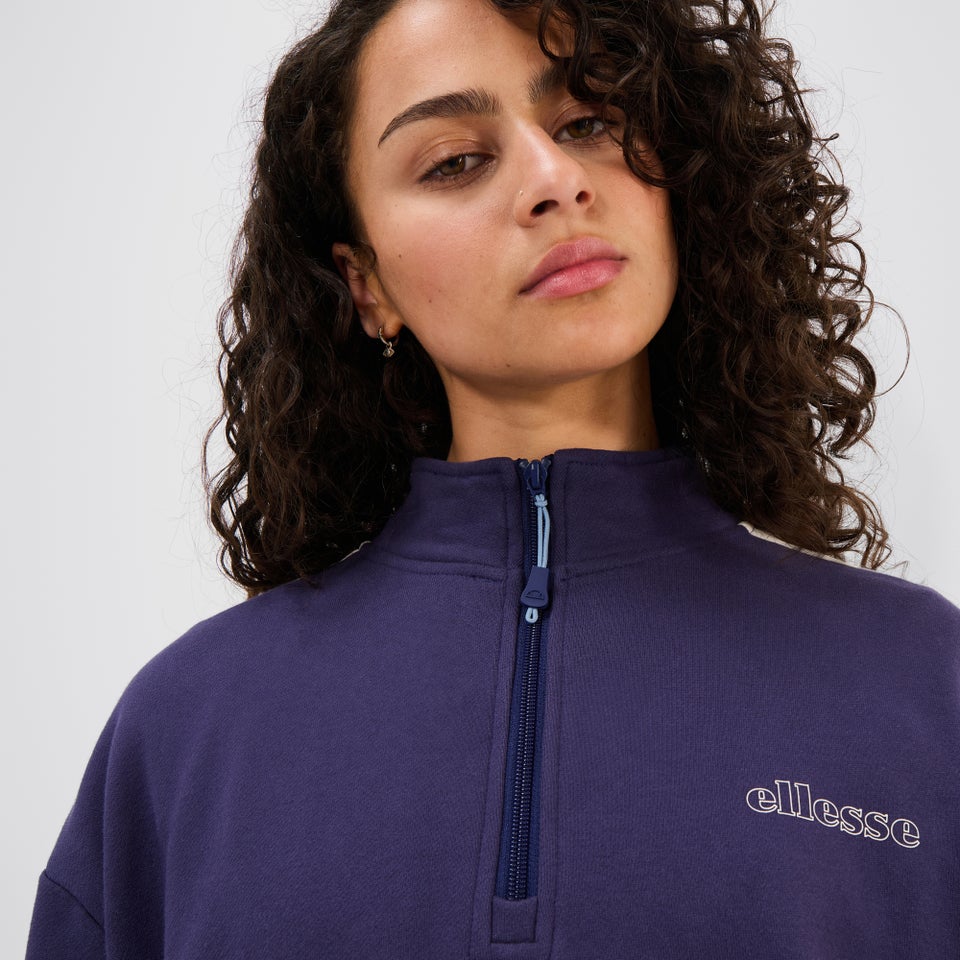 Pilton 1/2 Zip Top Dark Blue