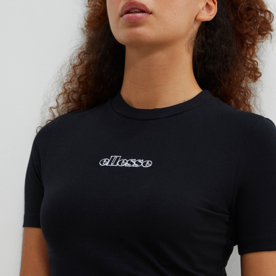 Crop-T-Shirt Sierra für Damen Schwarz