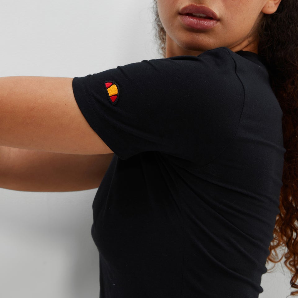 Crop-T-Shirt Sierra für Damen Schwarz