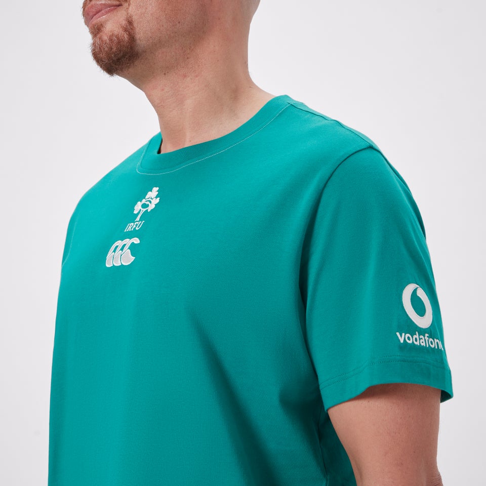 Mens Ireland Team Cotton T-Shirt Green/White