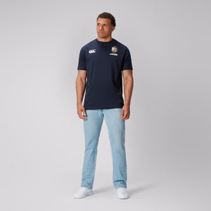 MENS BRITISH & IRISH LIONS CCC COTTON JERSEY T-SHIRT BLUE