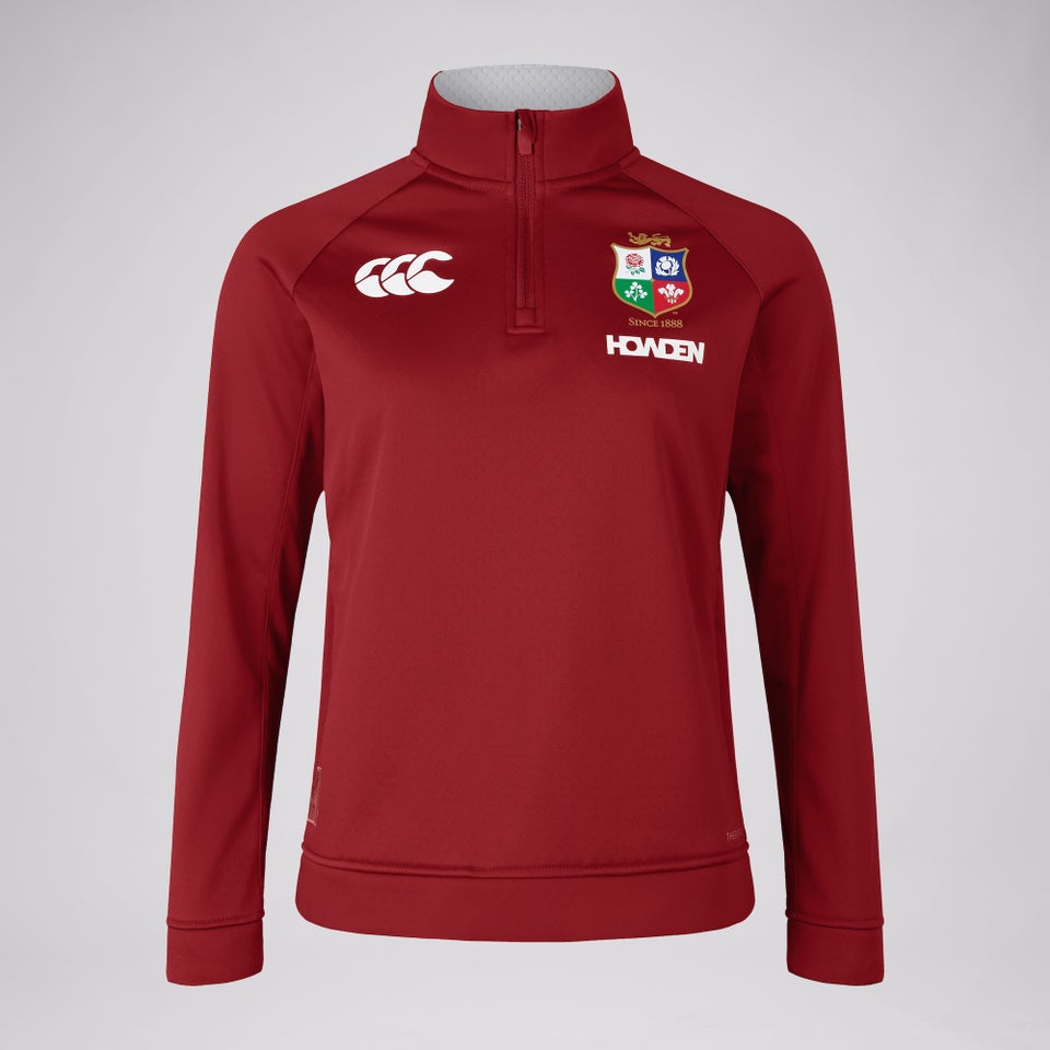 WOMENS BRITISH & IRISH LIONS CCC QUARTER-ZIP FLEECE RED