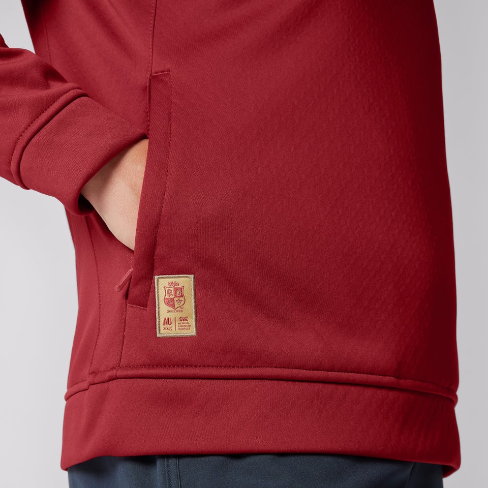 WOMENS BRITISH & IRISH LIONS CCC QUARTER-ZIP FLEECE RED