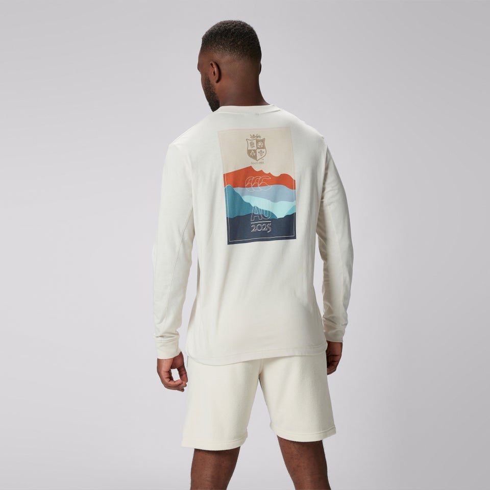 Adult Unisex British & Irish Lions Outback Long Sleeve Tee White