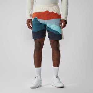 BRITISH & IRISH LIONS CCC OUTBACK PRINT FLEECE SHORT BLUE - S