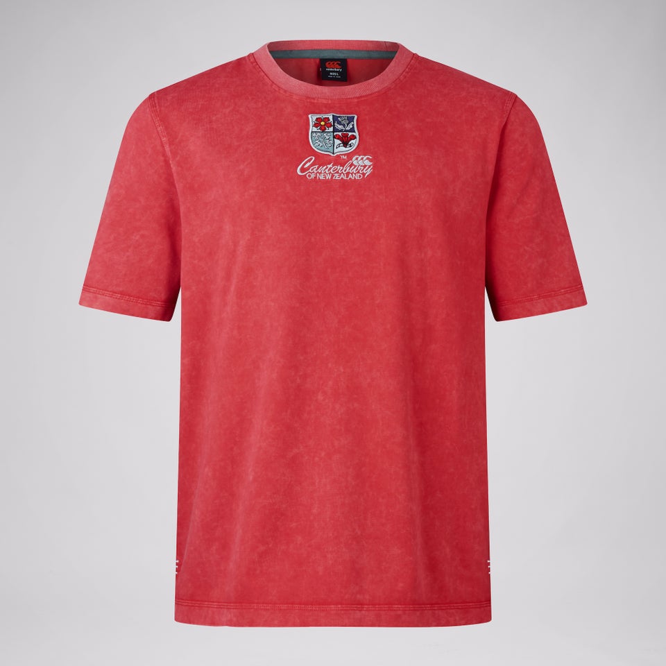 BRITISH & IRISH LIONS CCC HERITAGE T-SHIRT RED