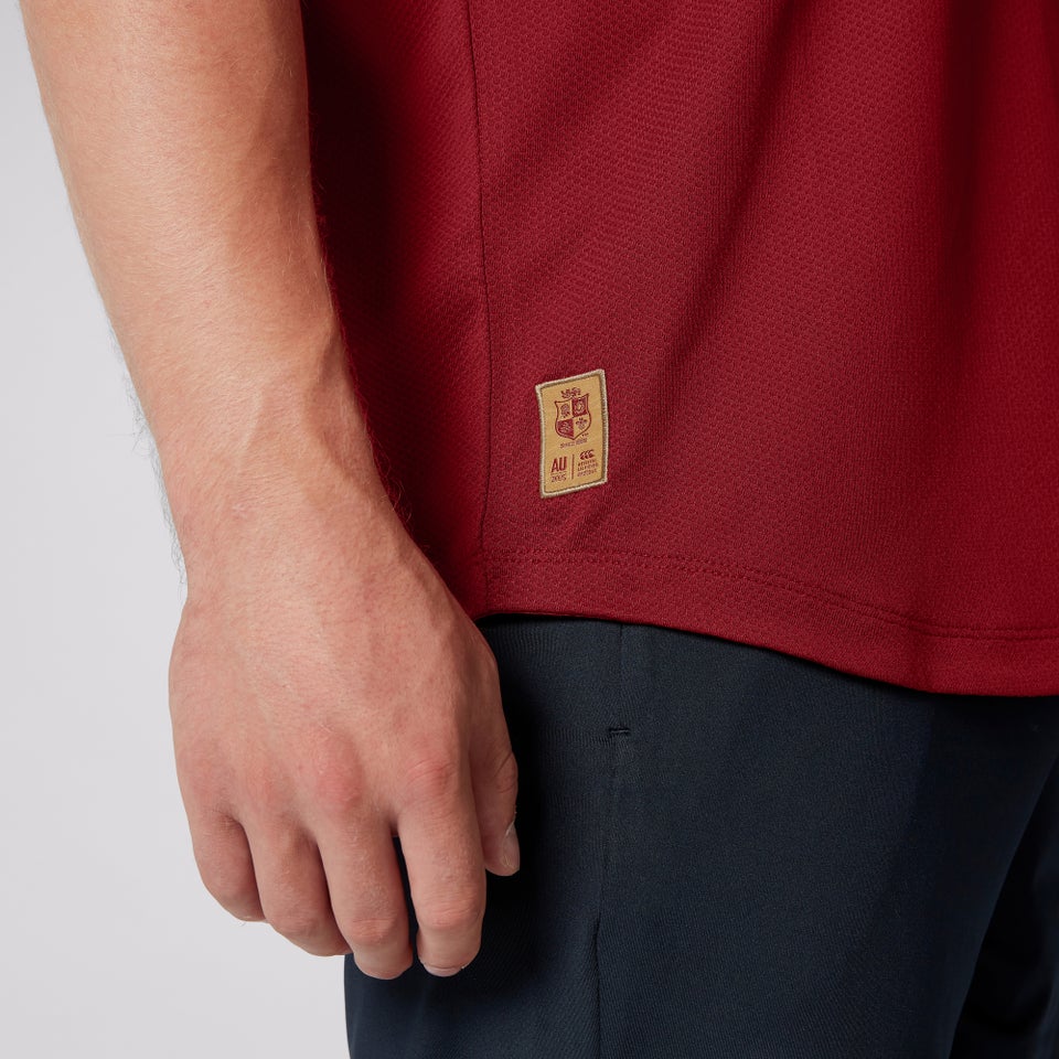 Mens British & Irish Lions Polo Shirt Red