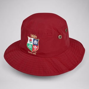 ADULT UNISEX BRITISH & IRISH LIONS WIDE BRIM HAT RED - ONE SIZE