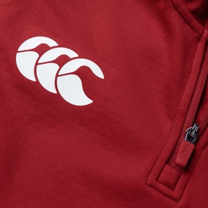 CANTERBURY BIL 1/4 ZIP FLEECE AM RED