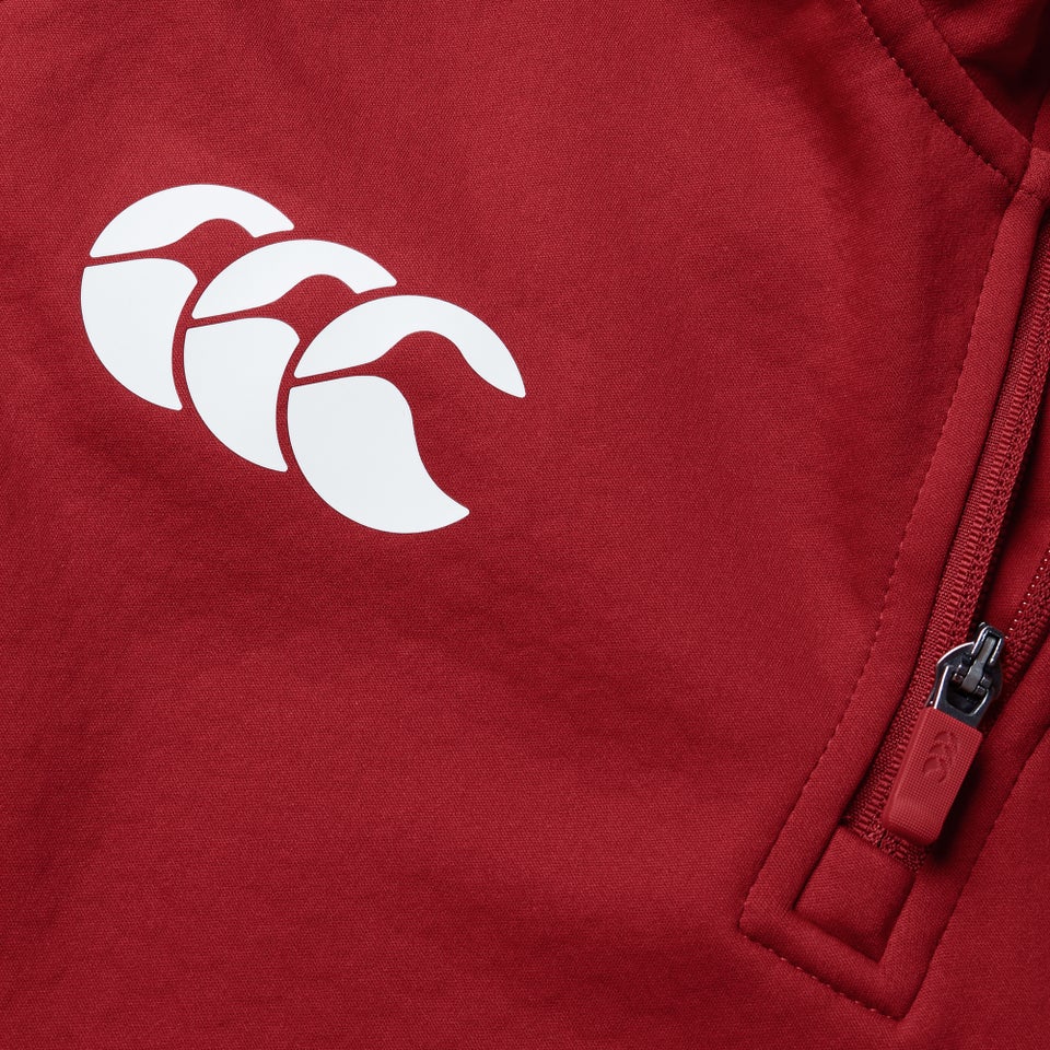 CANTERBURY BIL 1/4 ZIP FLEECE AM RED