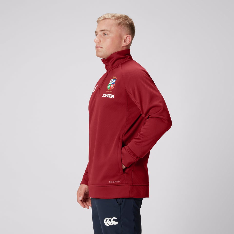 CANTERBURY BIL 1/4 ZIP FLEECE AM RED