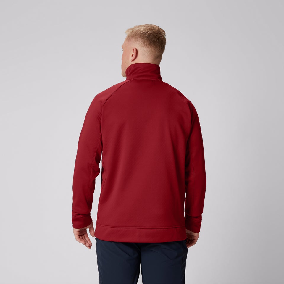 CANTERBURY BIL 1/4 ZIP FLEECE AM RED