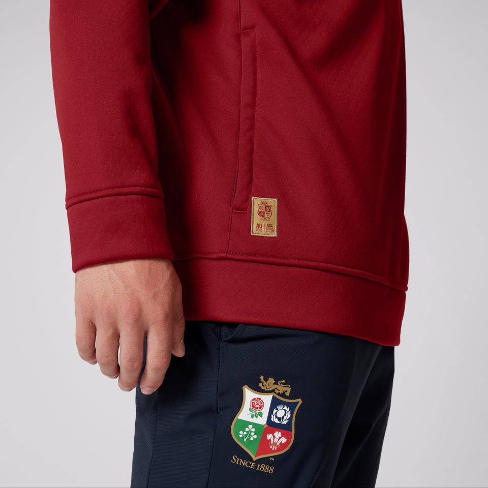 CANTERBURY BIL 1/4 ZIP FLEECE AM RED