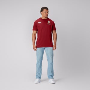 MENS BRITISH & IRISH LIONS CCC COTTON JERSEY T-SHIRT RED