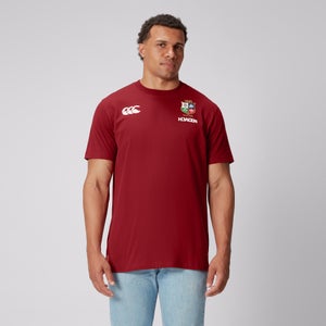 MENS BRITISH & IRISH LIONS CCC COTTON JERSEY T-SHIRT RED - XS