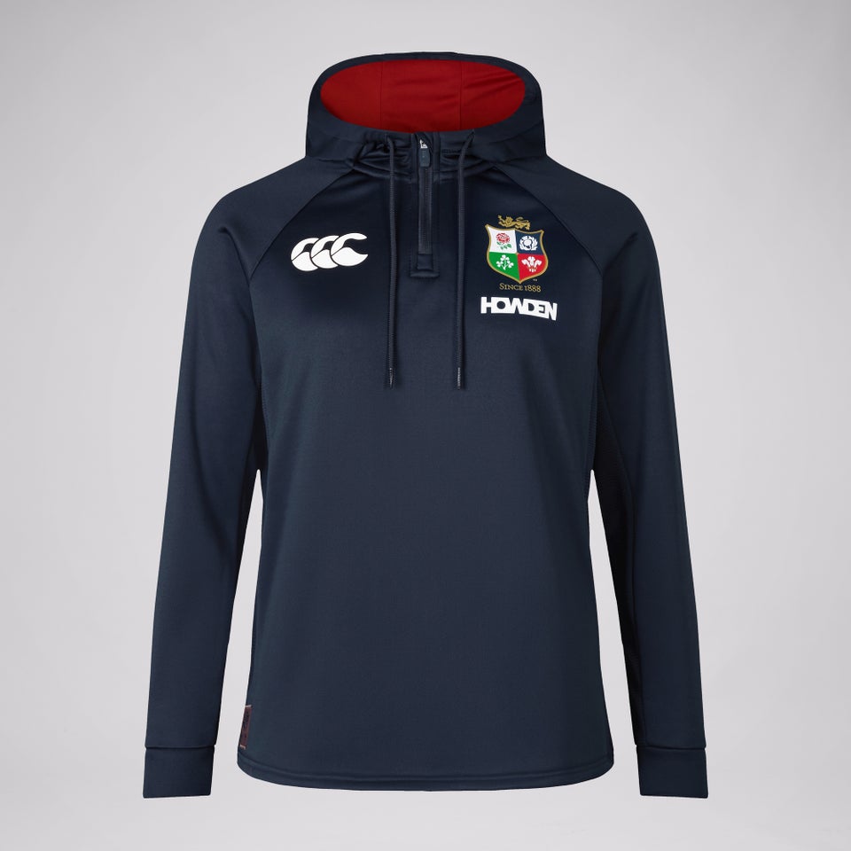 Womens British & Irish Lions 1/4 Zip Hoody Navy