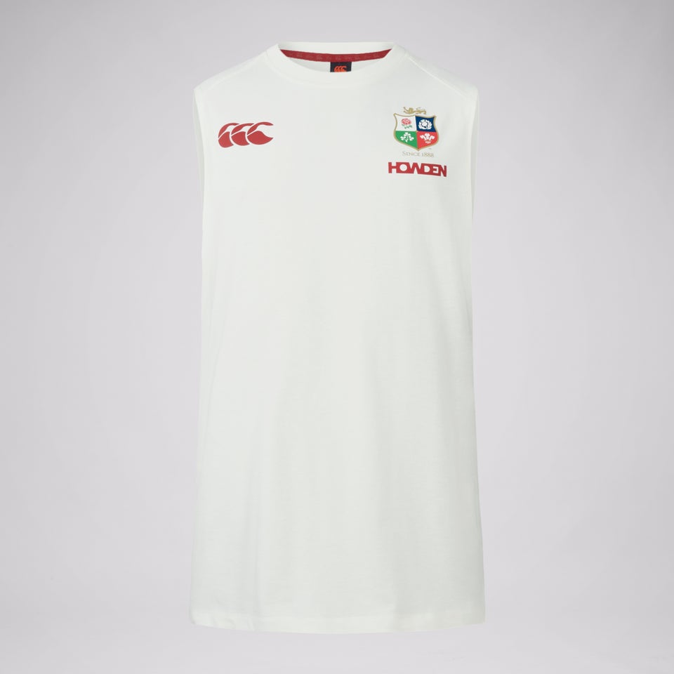 Mens British & Irish Lions Cotton Tank Cream