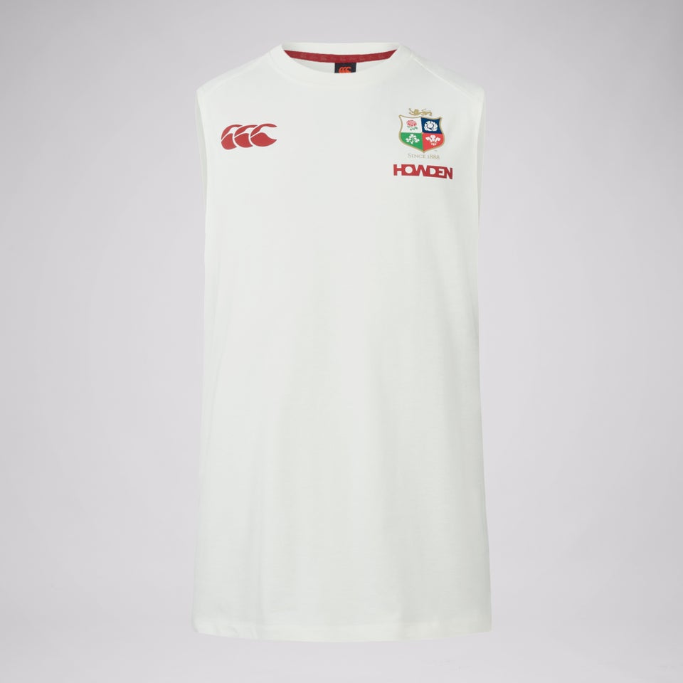 MENS BRITISH & IRISH LIONS CCC COTTON SINGLET WHITE
