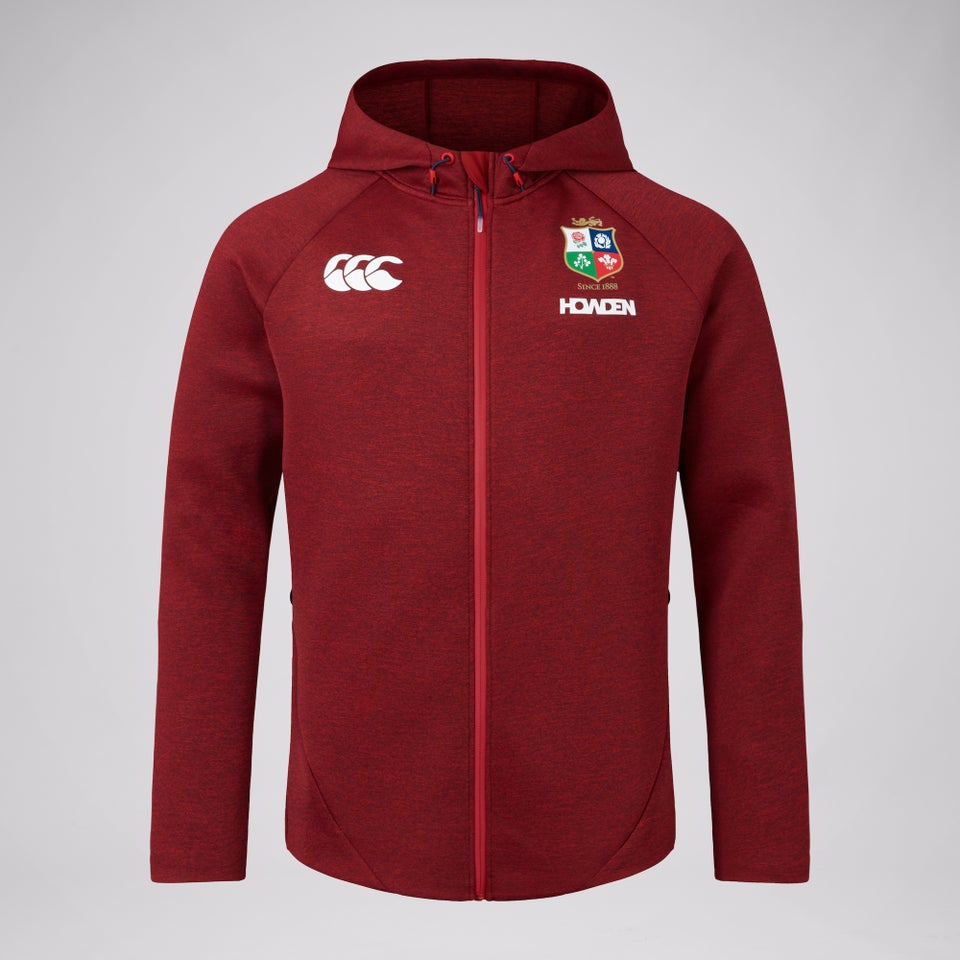 MENS BRITISH & IRISH LIONS CCC EVEREST HOODIE RED