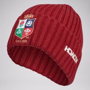 ADULT UNISEX BRITISH & IRISH LIONS BEANIE RED - ONE SIZE
